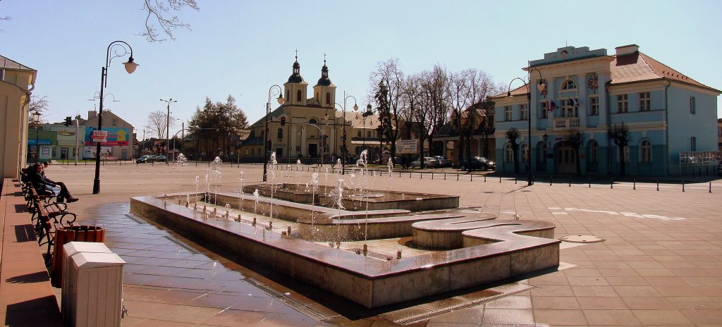 Plac Tadeusza Kościuszki w Aleksandrowie - widok współczesny